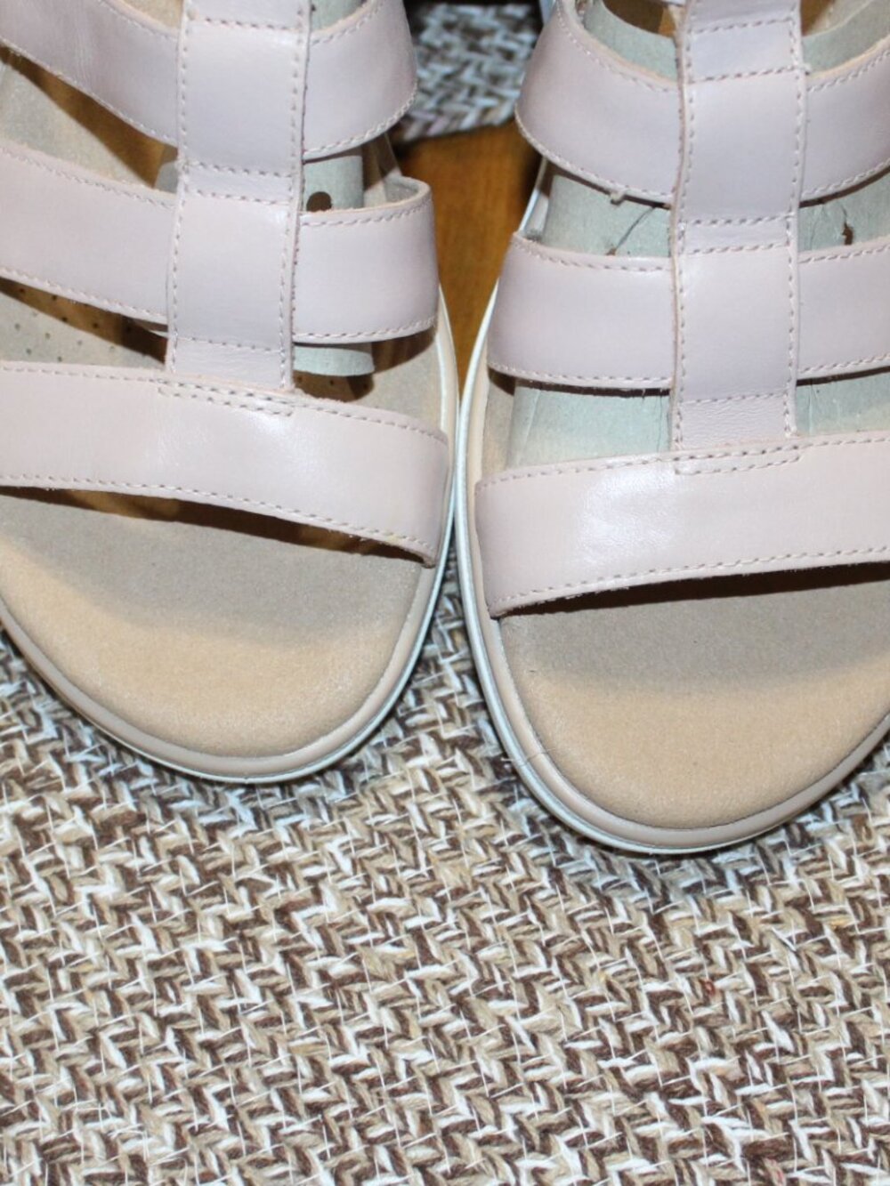 NWT Clark Jillian Quartz (Dusty Rose) wedge sandals, women's 9 12 WIDE. NICE! - Picture 2 of 11